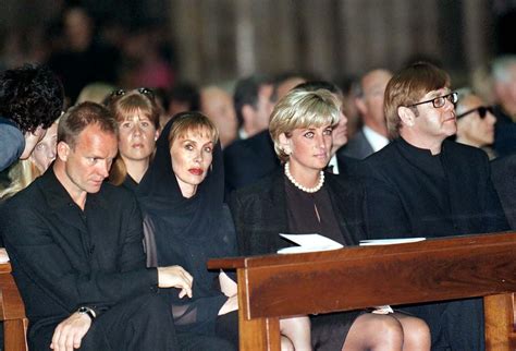 princess diana at versace funeral.